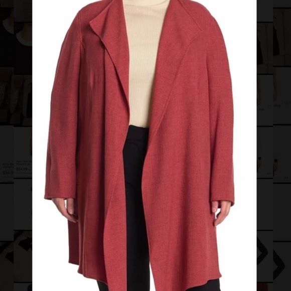 Anne Klein Drape Front Open Jacket - Picture 1 of 3